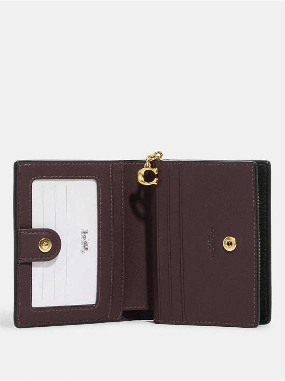 Coach snap wallet black croc NEW gold hardware - Picture 7 of 7